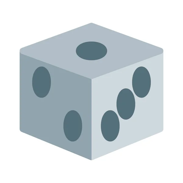 Casino Dice Icono Aislado Ilustración Vector Simple — Archivo Imágenes Vectoriales