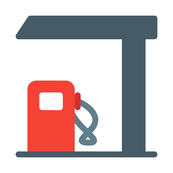 Icono Ubicación Gasolinera Ilustración Vectorial Simple — Archivo Imágenes Vectoriales