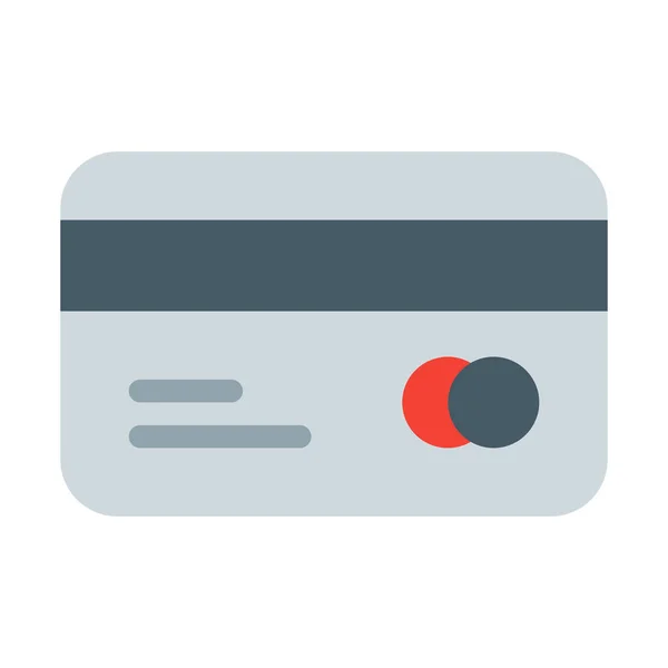 Platba Kreditní Kartou Ikona Jednoduché Vektorové Ilustrace — Stockový vektor