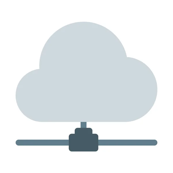 Значок Link Cloud Network Простая Векторная Иллюстрация — стоковый вектор