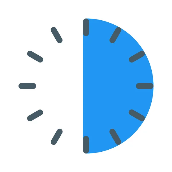 Half Hour Time Icon Simple Vector Illustration — Stock Vector