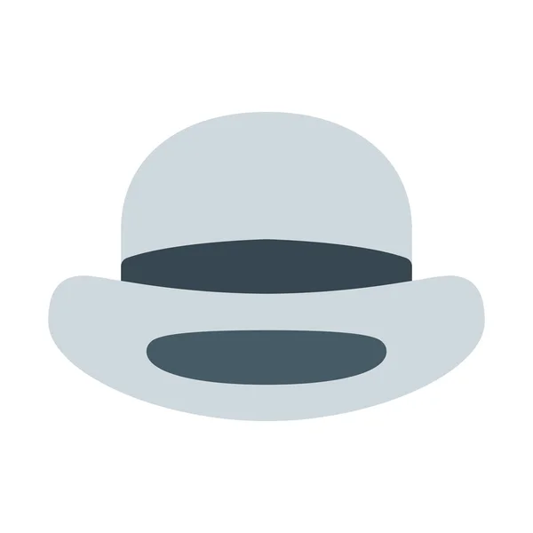 ファッショナブルな山高帽アイコン シンプルなベクター イラスト — ストックベクタ