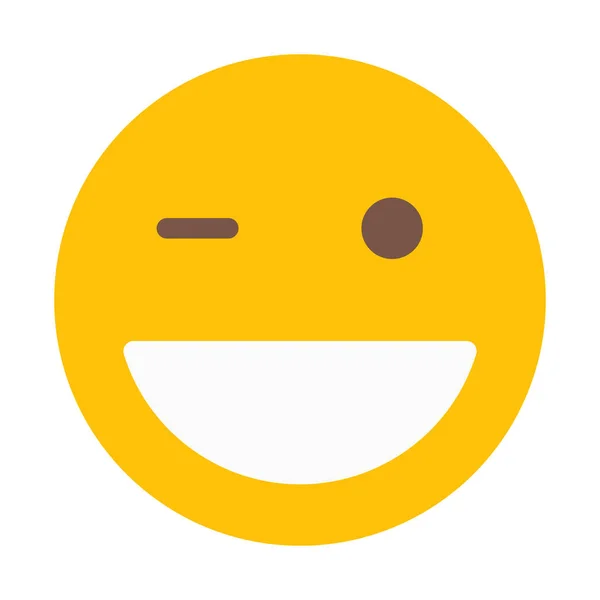 Happy Wink Face Значок Проста Векторна Ілюстрація — стоковий вектор