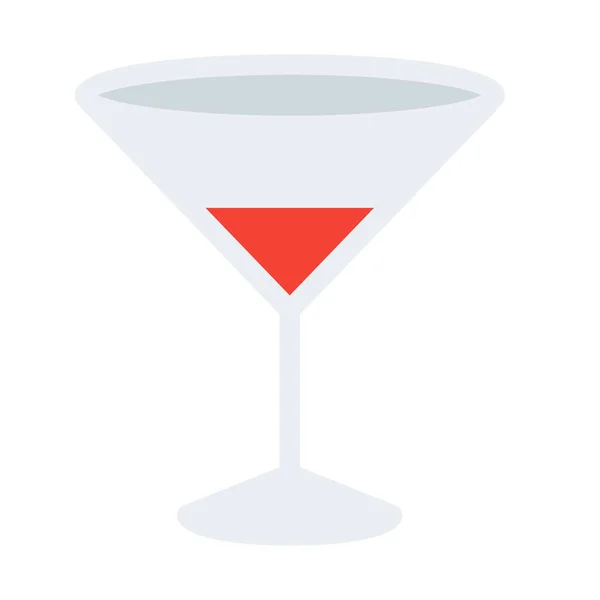 Cocktail Boisson Icône Isolée Illustration Vectorielle Simple — Image vectorielle