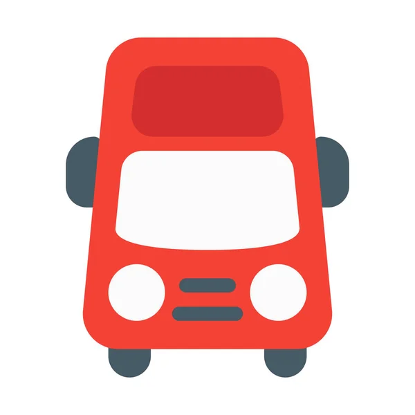 Icona Tourist Travel Bus Semplice Illustrazione Vettoriale — Vettoriale Stock