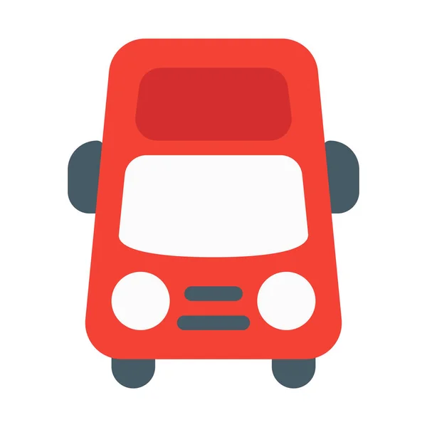 Icono Bus Turístico Ilustración Vector Simple — Archivo Imágenes Vectoriales