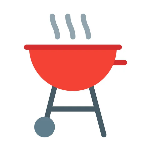 Icona Del Barbecue Semplice Illustrazione Vettoriale — Vettoriale Stock