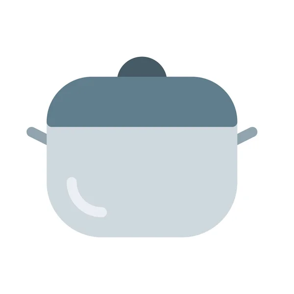 Induction Cooking Pot Icon Simple Vector Illustration — Stock Vector