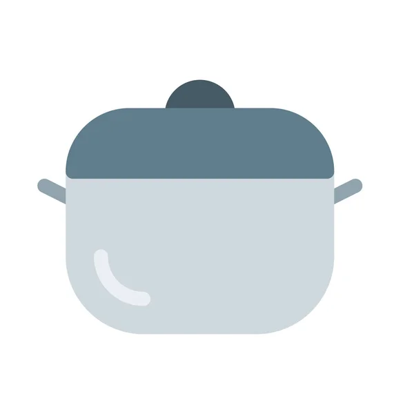 Icono Olla Cocina Inducción Ilustración Vector Simple — Archivo Imágenes Vectoriales