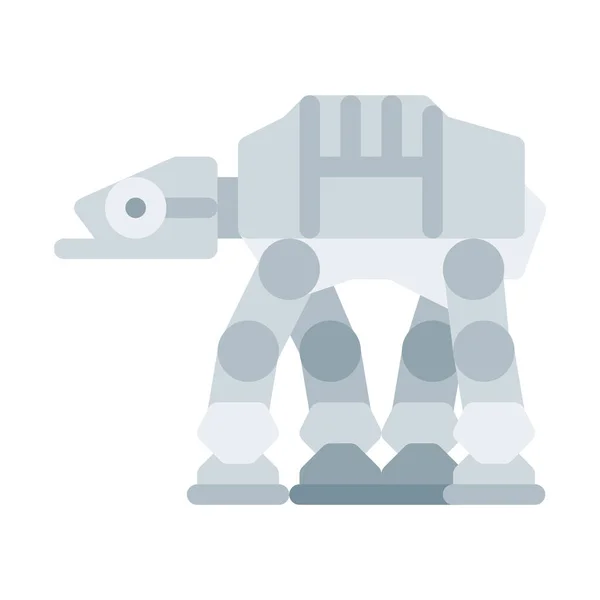 Уокера Робот Ікону Прості Векторні Ілюстрації — стоковий вектор