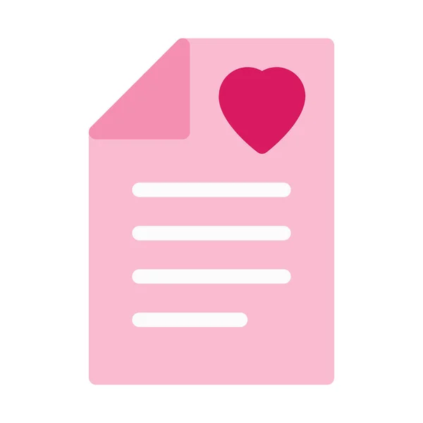 Icône Lettre Amour Spéciale Illustration Vectorielle Simple — Image vectorielle