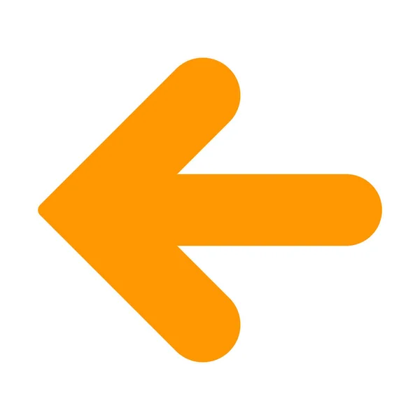 Pfeil Symbol Nach Links Einfache Vektordarstellung — Stockvektor