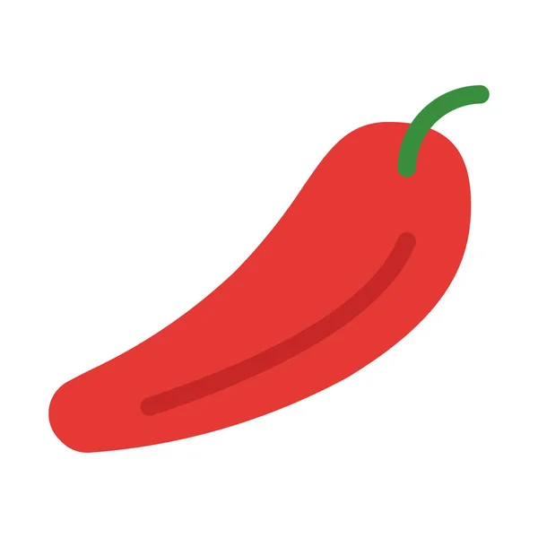 Chilly Bell Pepper Icon Simple Vector Illustration — Stock Vector