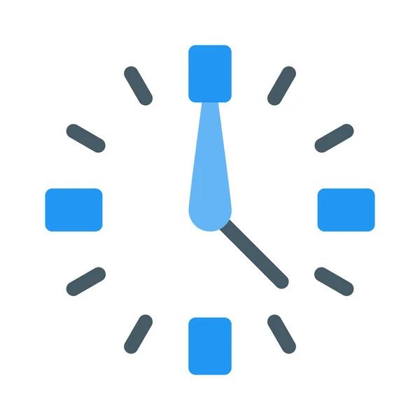 Klok Timer Pictogram Eenvoudige Vectorillustratie — Stockvector