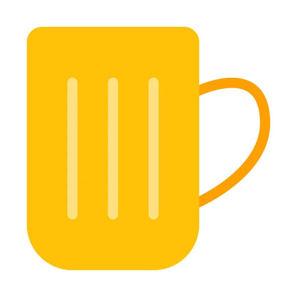Εικονίδιο Κούπα Μπύρα Απλή Διανυσματικά Εικονογράφηση — Διανυσματικό Αρχείο