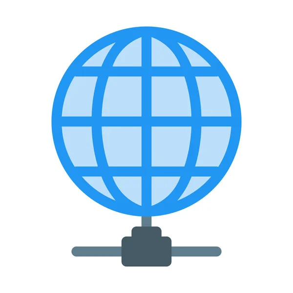 単純なベクトル イラスト リンク グローバル ネットワーク アイコン — ストックベクタ