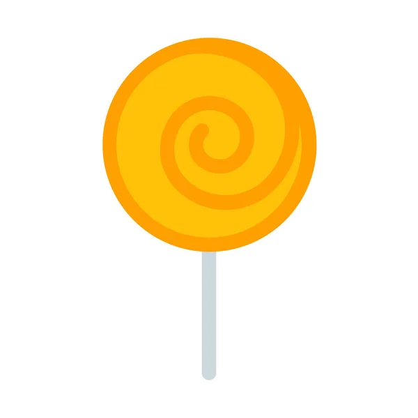 Lollipop Zoete Snoepgoed Pictogram Eenvoudige Vectorillustratie — Stockvector