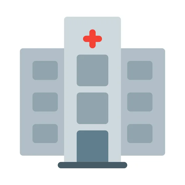 Stad Gezondheidszorg Ziekenhuis Pictogram Eenvoudige Vectorillustratie — Stockvector