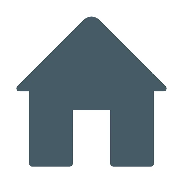 家または家のアイコン シンプルなベクター イラスト — ストックベクタ