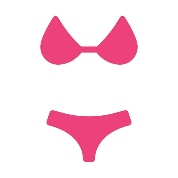 Bikini Pictogram Eenvoudige Vectorillustratie — Stockvector