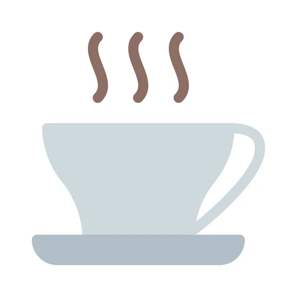 Warme Koffie Drinken Pictogram Eenvoudige Vectorillustratie — Stockvector