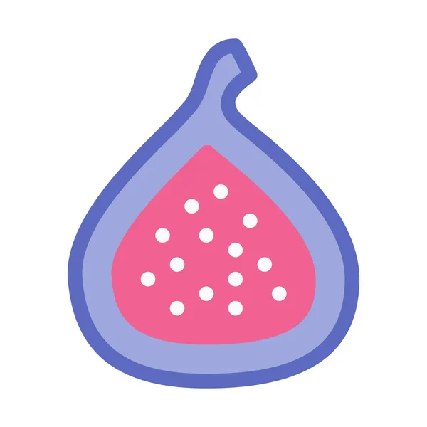 Common Fresh Fig Icon Simple Vector Illustration — Stock Vector