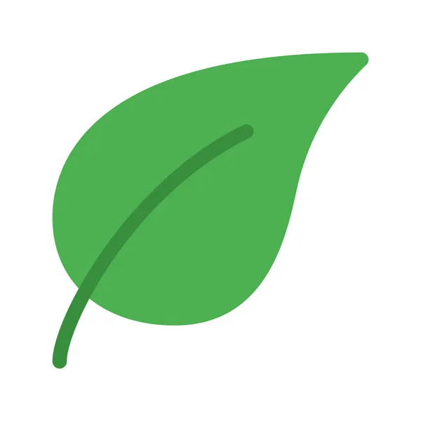 Icono Hoja Ilustración Vectorial Simple — Vector de stock