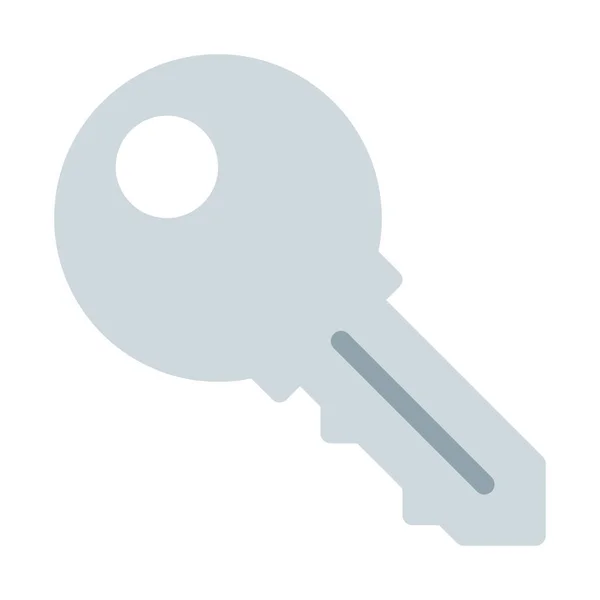 Ikona Secure Key Locker Proste Wektor Ilustracja — Wektor stockowy