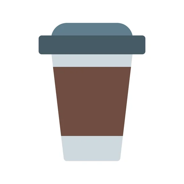 テイクアウト コーヒー カップのアイコンをシンプルなベクター イラスト — ストックベクタ