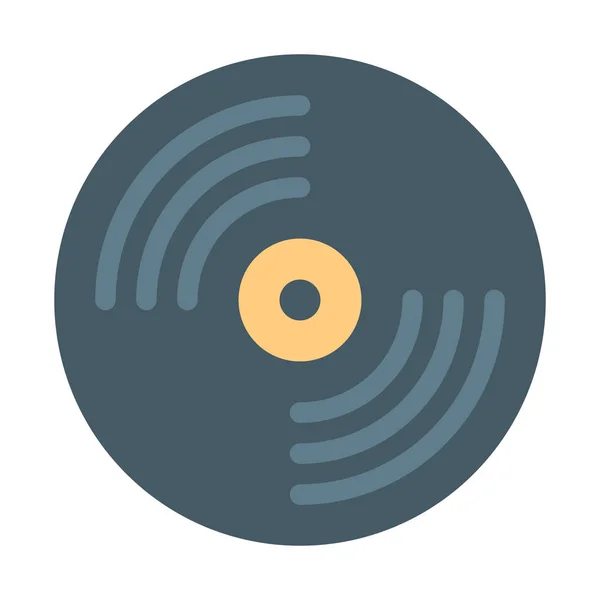 Phonograph Disc Record Icon Ilustración Vectorial Simple — Archivo Imágenes Vectoriales
