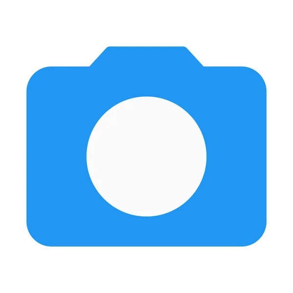 Fotoaparát Nebo Fotografické Symbol Ikonu Jednoduché Vektorové Ilustrace — Stockový vektor