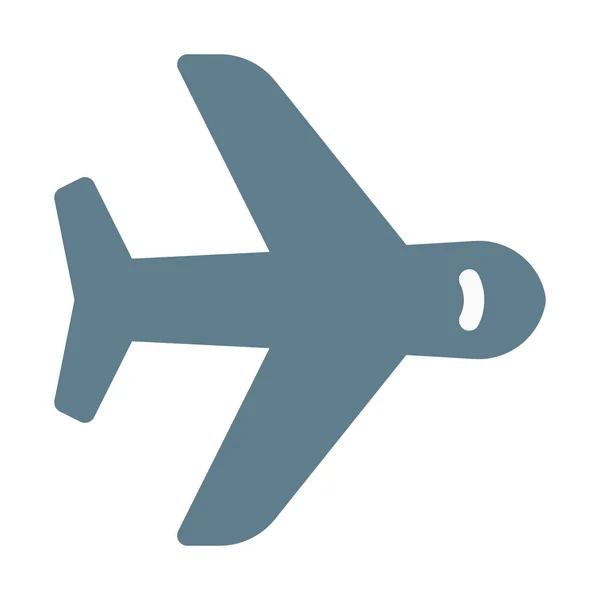 Avión Aviación Icono Transporte Ilustración Vector Simple — Vector de stock