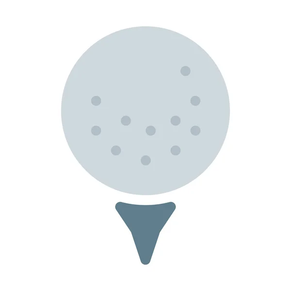 Golf Ball Game Pictogram Eenvoudige Vectorillustratie — Stockvector