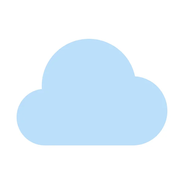 Cloud Computing Dienst Pictogram Eenvoudige Vectorillustratie — Stockvector