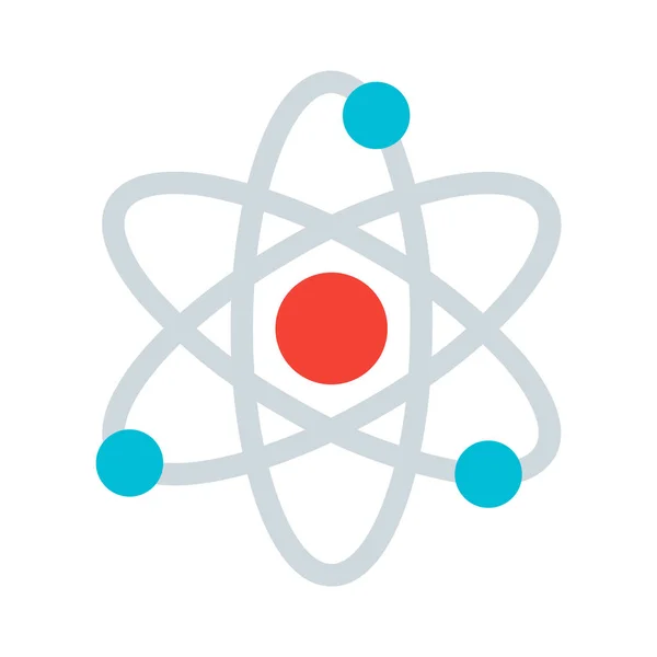 Atom Und Kernsymbol Einfache Vektorillustration — Stockvektor