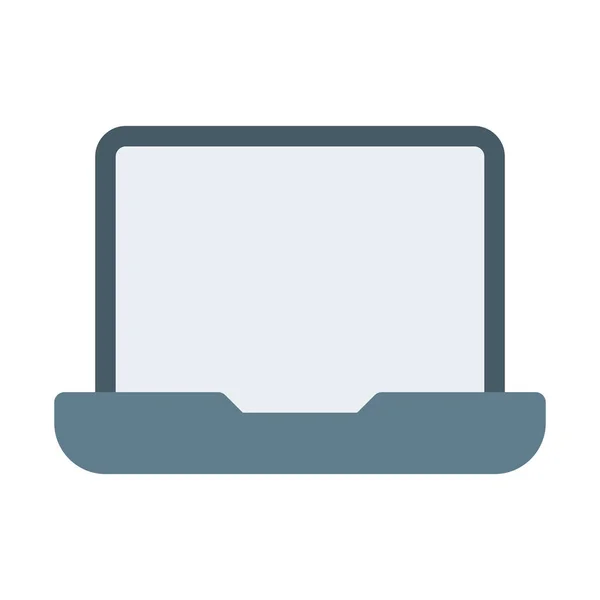Portable Laptop Computer Icon Simple Vector Illustration — Stock Vector