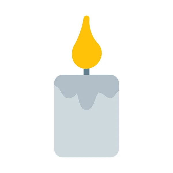Значок Soft Light Candle Простая Векторная Иллюстрация — стоковый вектор