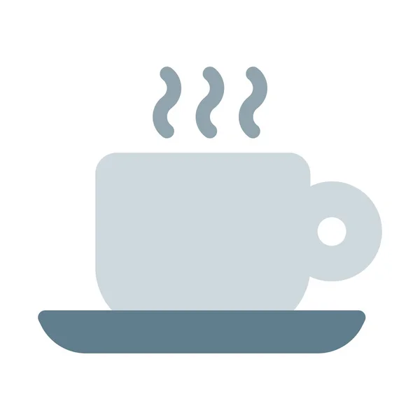 Hete Koffie Drinken Pictogram Eenvoudige Vectorillustratie — Stockvector