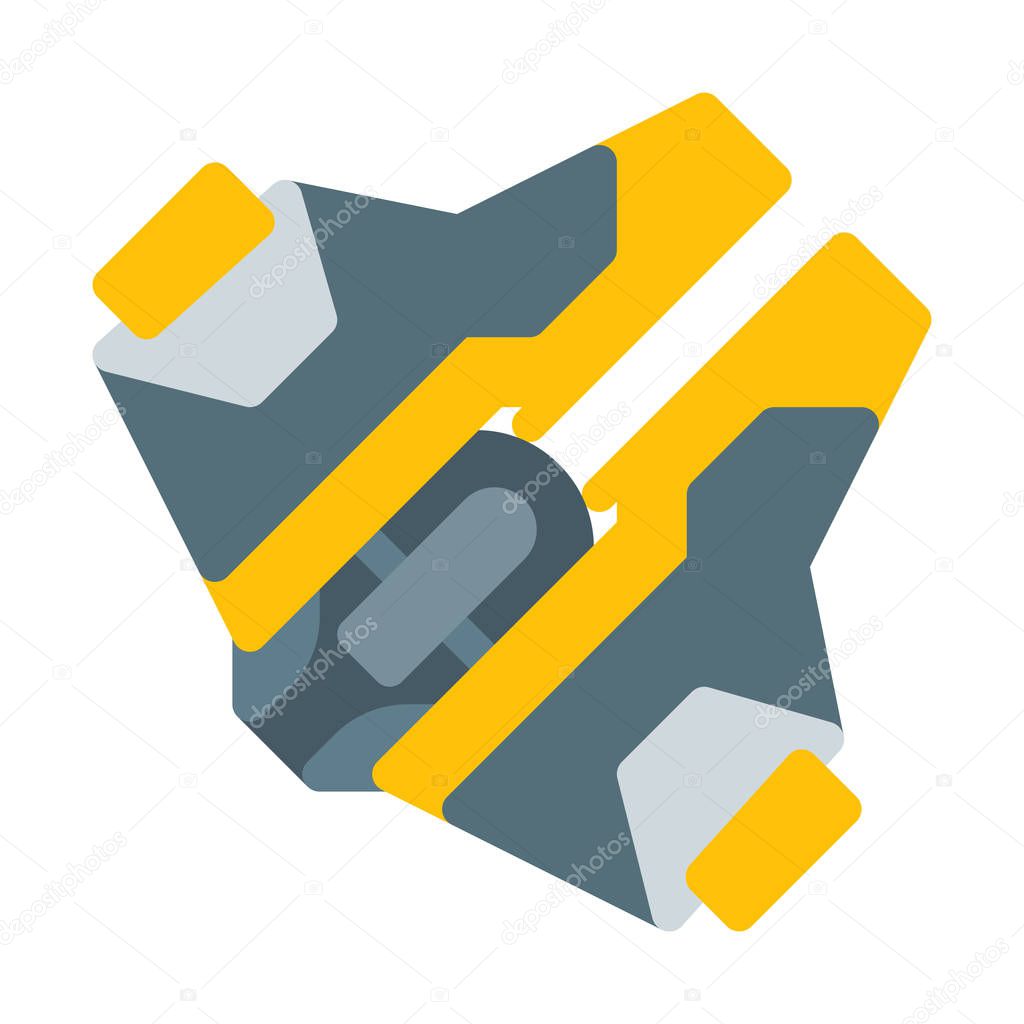 Light Interceptor Toy icon, simple vector illustration