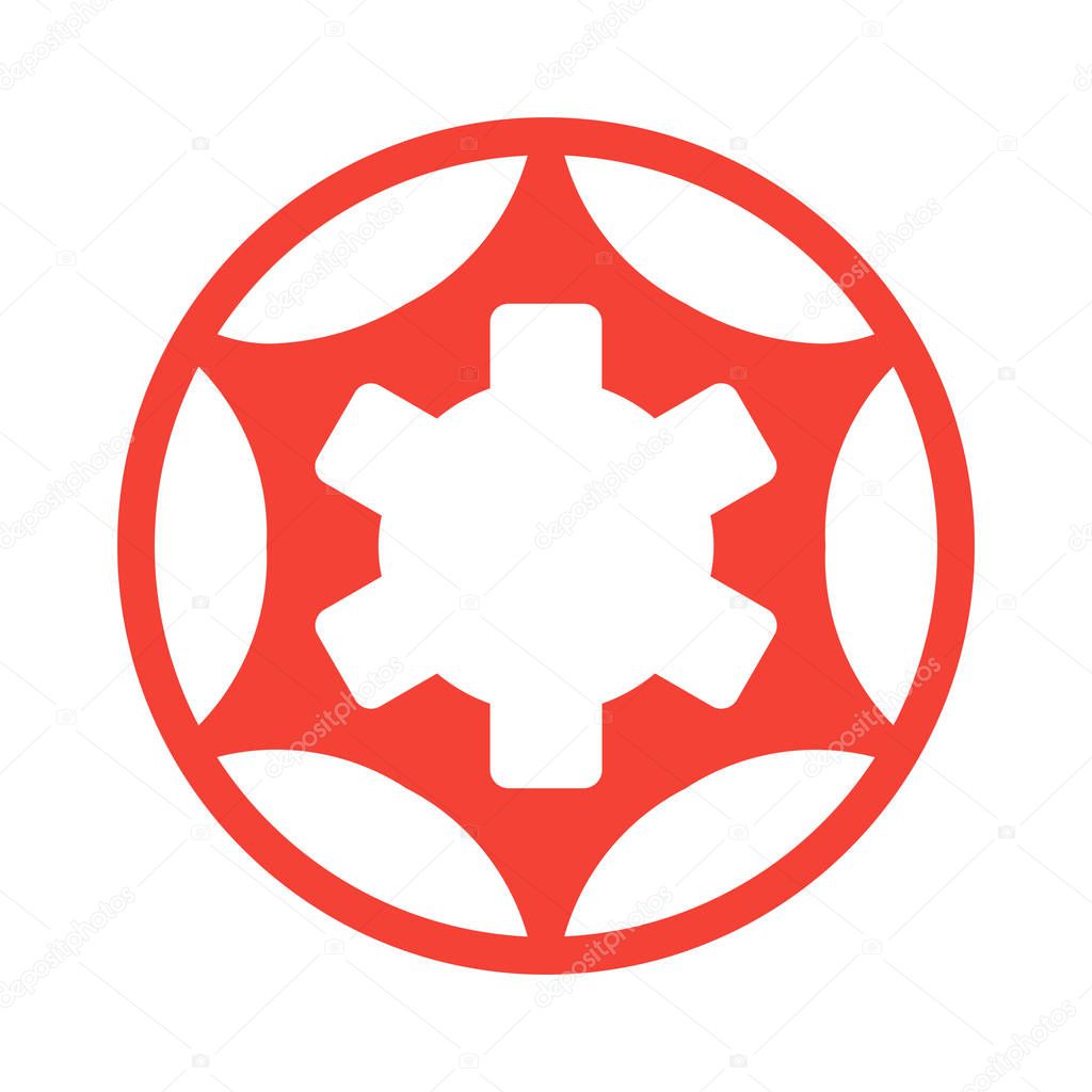 Geometric Shape Design icon, simple vector illustration