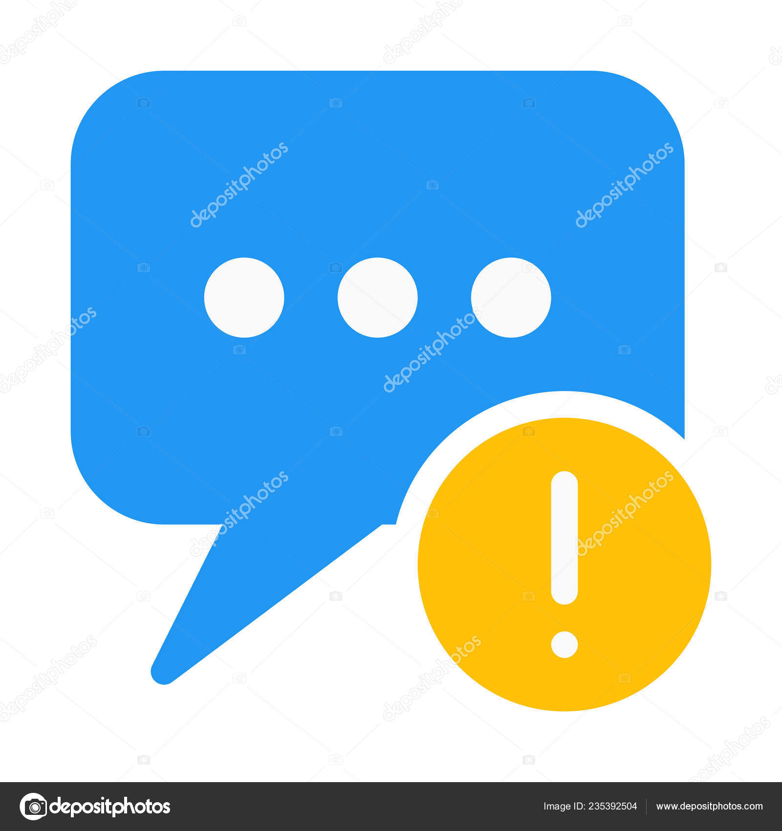 Chatt Eller Meddelande Olevererade Ikon Enkla Vektorillustration —  stockvektor av ©get4net 235392504, image size:1600x1700