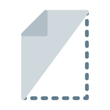 Saklamak ya da güvenli dosya simgesi, basit vektör çizim