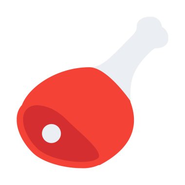 jambon simgesi, basit vektör çizim