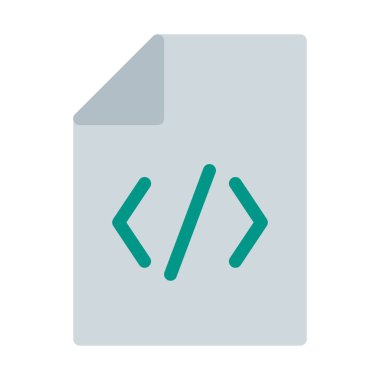 Kod dosyanın simgesini, basit vektör çizim