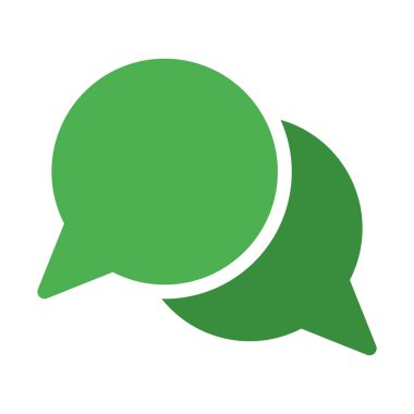 Konuşma kabarcıklar simgesini, basit vektör çizim