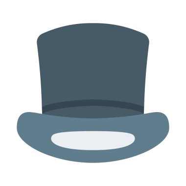 Silindir Magic şapka simgesi, basit vektör çizim