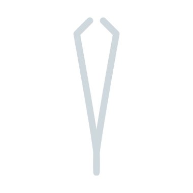 Kaş koparmak cımbız simgesi, basit vektör çizim