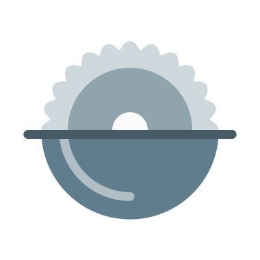 Dönen disk kesici simgesi, basit vektör çizim