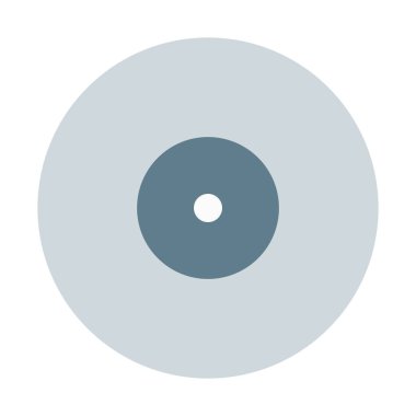 Boş CD simgesi, basit vektör çizim