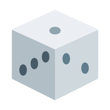 Zar simgesi, basit vektör çizim